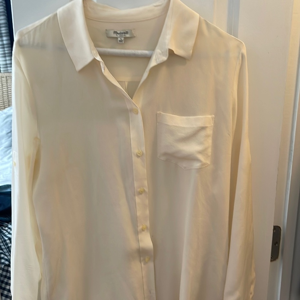 Beautiful ivory silk shirt